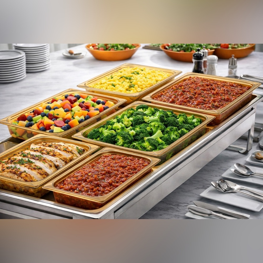 Box Six Carlisle StorPlus Full Size 2.5” Deep BPA-Free High Heat Food Pans